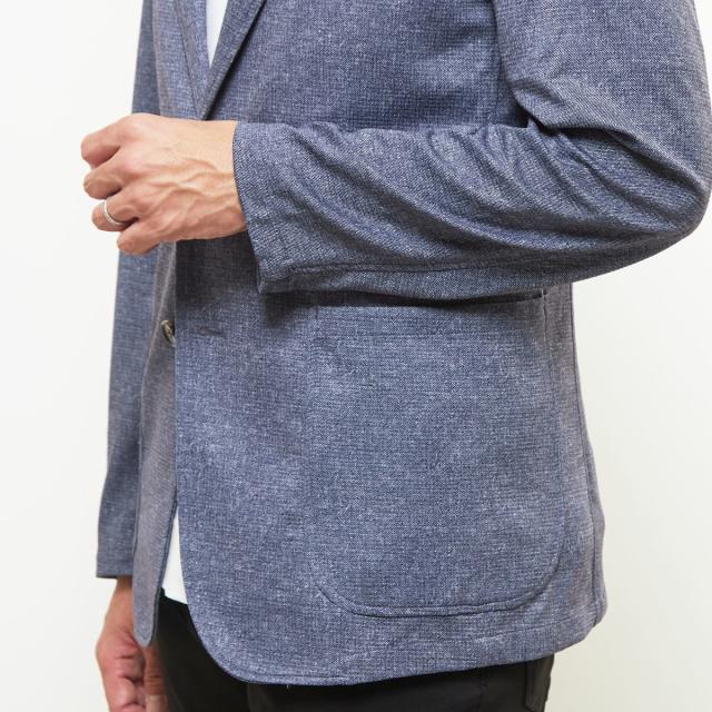 メンズメルローズ（MEN’S MELROSE）/プリントテックトリコットメッシュジャケット_8