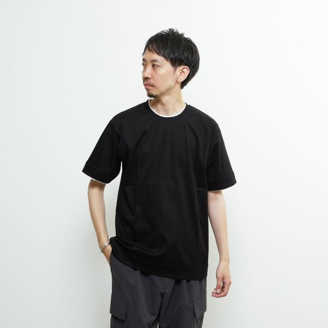 メンズメルローズ（MEN’S MELROSE）/マーセライズドスムースフェイクレイヤードTシャツ