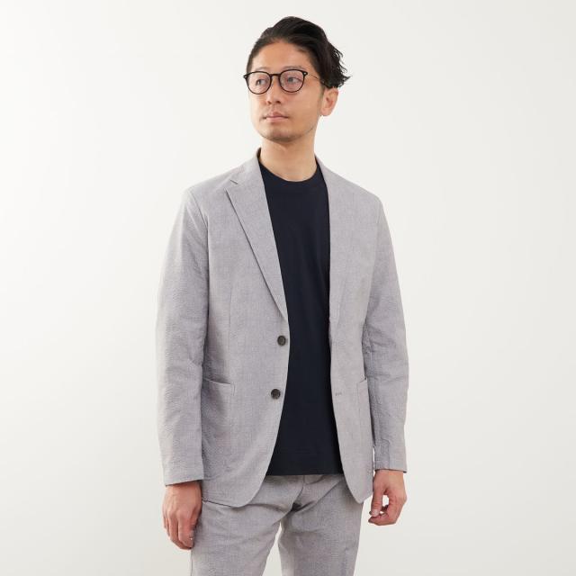 メンズメルローズ（MEN’S MELROSE）/プリントテックサッカーイージージャケット(セットアップ可)_18
