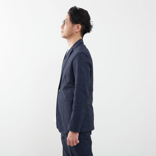 メンズメルローズ（MEN’S MELROSE）/プリントテックサッカーイージージャケット(セットアップ可)_4