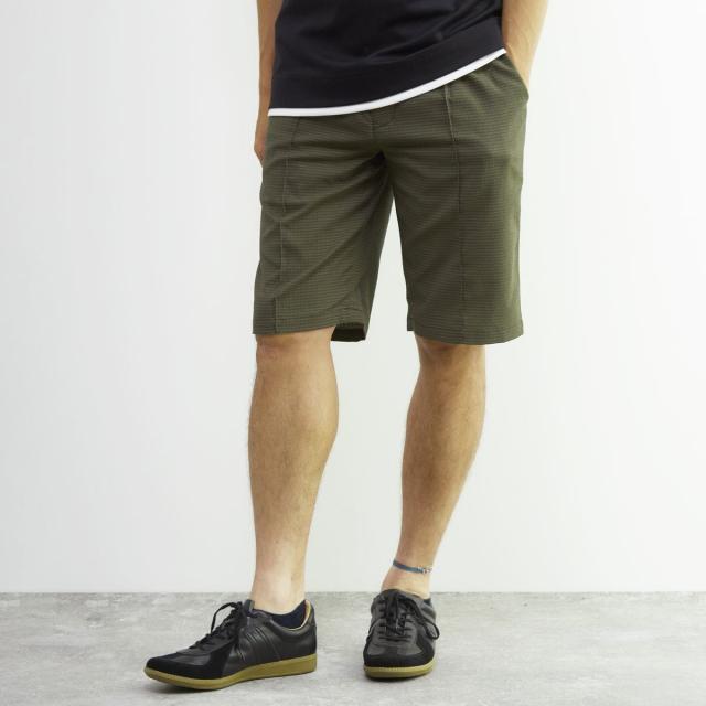 メンズメルローズ（MEN’S MELROSE）/DOTAIRサッカー クリースステッチショートパンツ