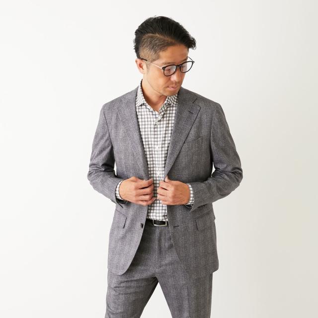 メンズメルローズ（MEN’S MELROSE）/プリントテックジャージ コンフォートジャケット(セットアップ可)