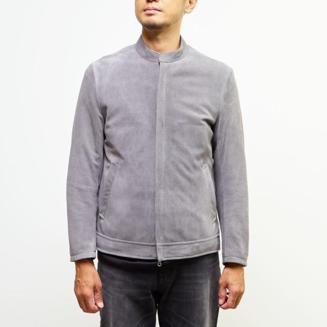 メンズメルローズ（MEN’S MELROSE）/ラムスプリットレザー / シングルライダースブルゾン_3
