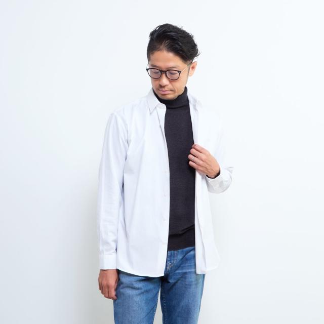 メンズメルローズ（MEN’S MELROSE）/《WEB限定》SIDOGRAS スタンダードレギュラーカラーシャツ