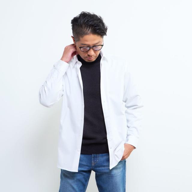 メンズメルローズ（MEN’S MELROSE）/《WEB限定》SIDOGRAS スタンダードレギュラーカラーシャツ