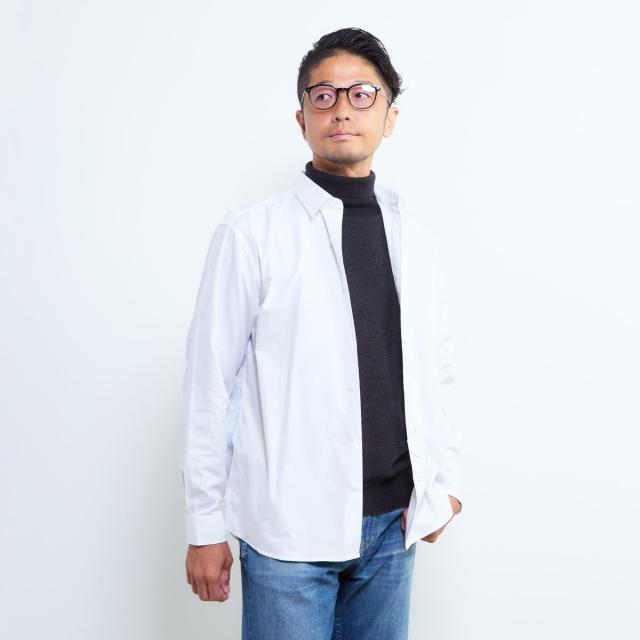 メンズメルローズ（MEN’S MELROSE）/《WEB限定》SIDOGRAS スタンダードレギュラーカラーシャツ