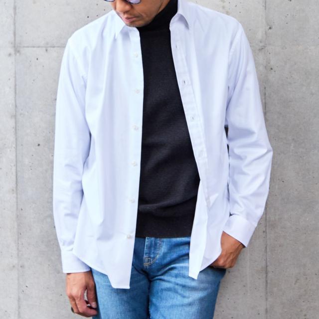 メンズメルローズ（MEN’S MELROSE）/《WEB限定》SIDOGRAS スタンダードレギュラーカラーシャツ