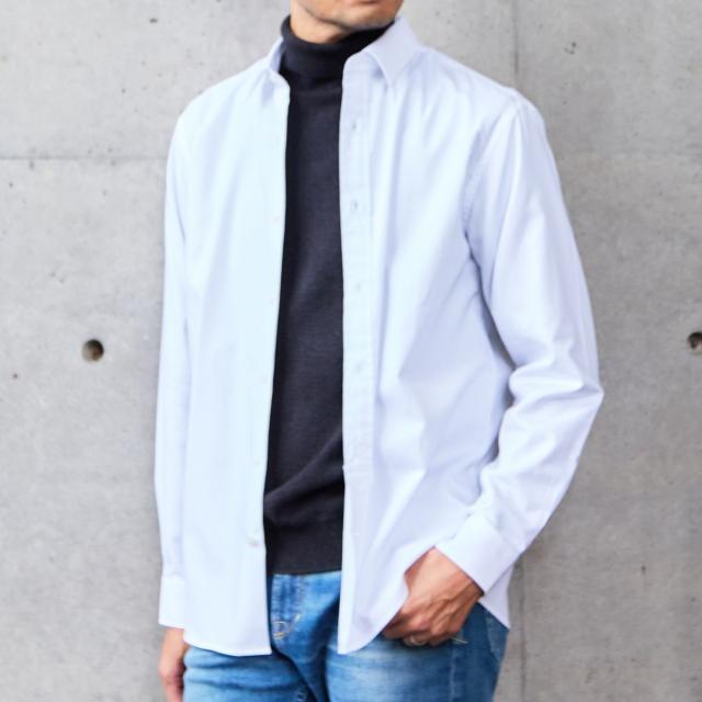 メンズメルローズ（MEN’S MELROSE）/《WEB限定》SIDOGRAS スタンダードレギュラーカラーシャツ