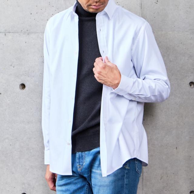 メンズメルローズ（MEN’S MELROSE）/《WEB限定》SIDOGRAS スタンダードレギュラーカラーシャツ