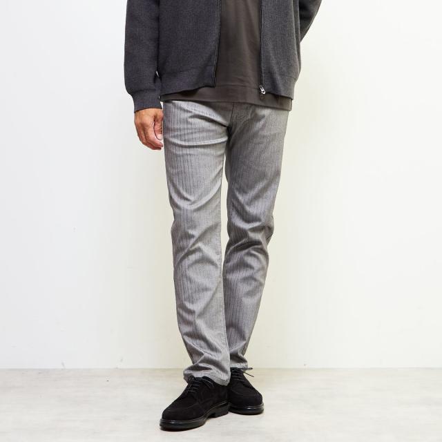 メンズメルローズ（MEN’S MELROSE）/《WEB限定》【全6サイズ展開】ハイパーストレッチヘリンボーン5ポケットパンツ