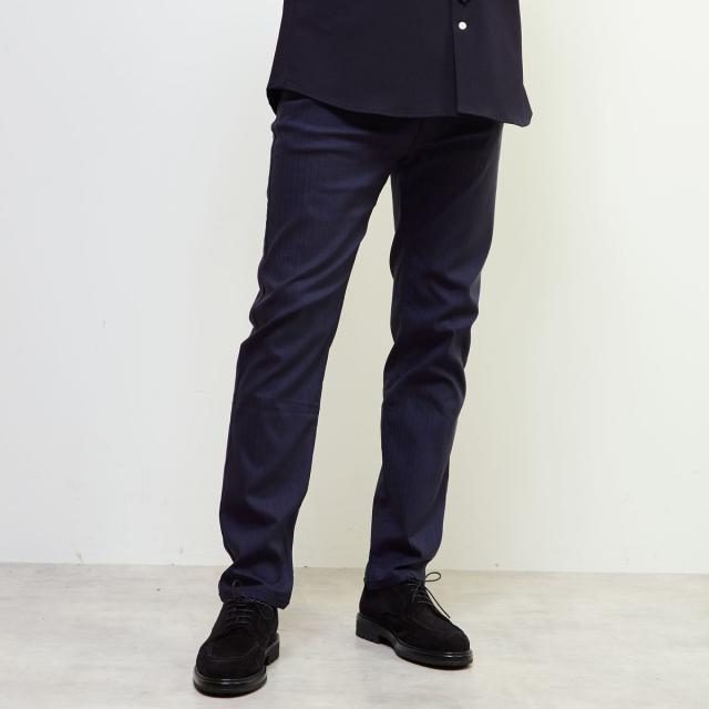 メンズメルローズ（MEN’S MELROSE）/《WEB限定》【全6サイズ展開】ハイパーストレッチヘリンボーン5ポケットパンツ