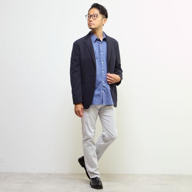 メンズメルローズ（MEN’S MELROSE）/《WEB限定》【全6サイズ展開】ハイパーストレッチヘリンボーン5ポケットパンツ