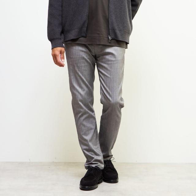 メンズメルローズ（MEN’S MELROSE）/《WEB限定》【全6サイズ展開】ハイパーストレッチヘリンボーン5ポケットパンツ
