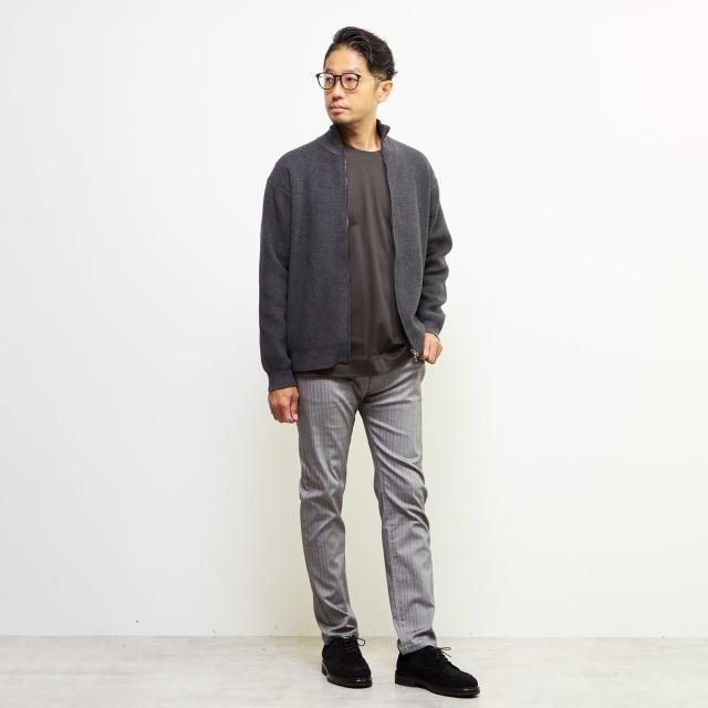 メンズメルローズ（MEN’S MELROSE）/《WEB限定》【全6サイズ展開】ハイパーストレッチヘリンボーン5ポケットパンツ