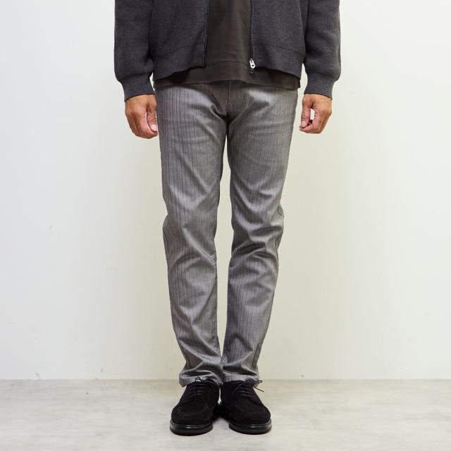 メンズメルローズ（MEN’S MELROSE）/《WEB限定》【全6サイズ展開】ハイパーストレッチヘリンボーン5ポケットパンツ