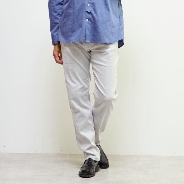 メンズメルローズ（MEN’S MELROSE）/《WEB限定》【全6サイズ展開】ハイパーストレッチヘリンボーン5ポケットパンツ