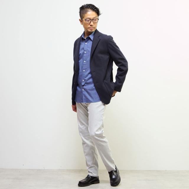 メンズメルローズ（MEN’S MELROSE）/《WEB限定》【全6サイズ展開】ハイパーストレッチヘリンボーン5ポケットパンツ