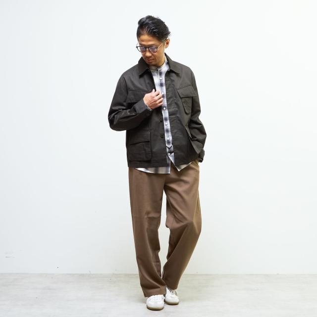 メンズメルローズ（MEN’S MELROSE）/HITOYOSHIダブルネーム ｜ オンブレチェックバンドカラーシャツ_15