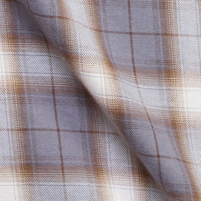 メンズメルローズ（MEN’S MELROSE）/HITOYOSHIダブルネーム ｜ オンブレチェックバンドカラーシャツ_18