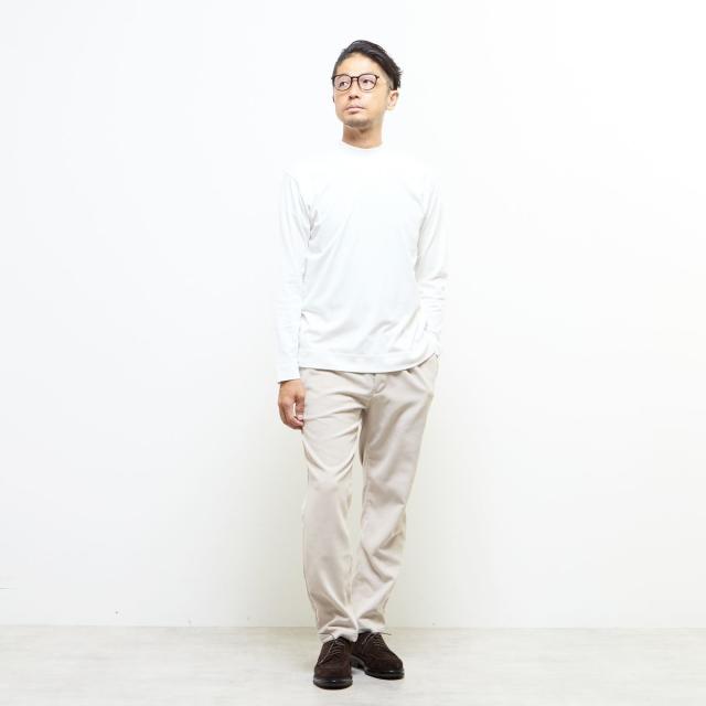 メンズメルローズ（MEN'S MELROSE）/スビンプラチナムモックネックT