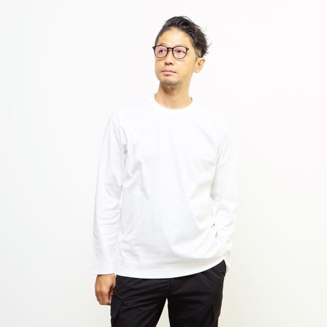 メンズメルローズ（MEN’S MELROSE）/マーセライズドスムース クルーネックロングスリーブTシャツ