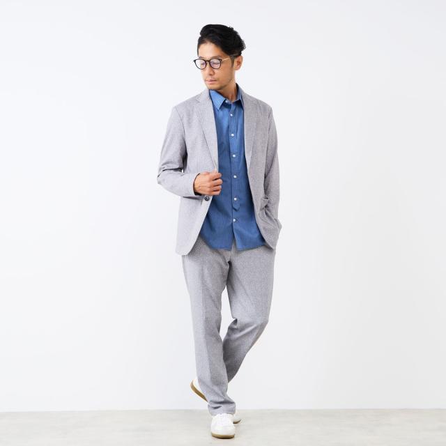 メンズメルローズ（MEN’S MELROSE）/プリントテックジャージテーパードコンフォートパンツ(セットアップ可)_14
