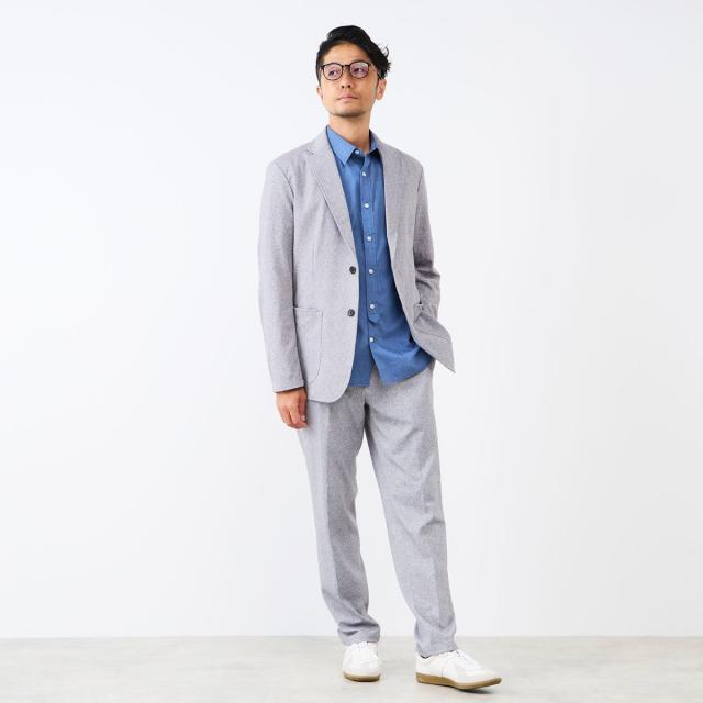 メンズメルローズ（MEN’S MELROSE）/プリントテックジャージテーパードコンフォートパンツ(セットアップ可)_15