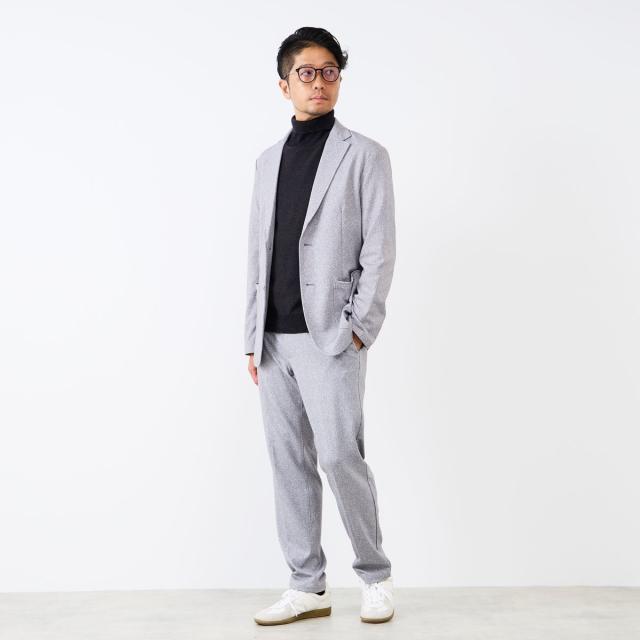 メンズメルローズ（MEN’S MELROSE）/プリントテックジャージテーパードコンフォートパンツ(セットアップ可)_17