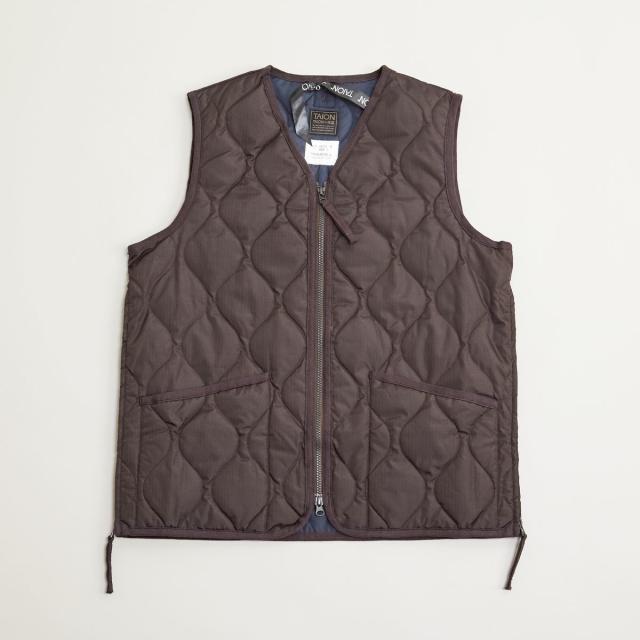 メンズメルローズ（MEN’S MELROSE）/【TAION/タイオン】ミリタリー Vネックジップ ダウンベスト_8