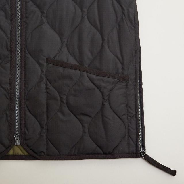 メンズメルローズ（MEN’S MELROSE）/【TAION/タイオン】ミリタリー Vネックジップ ダウンベスト_4