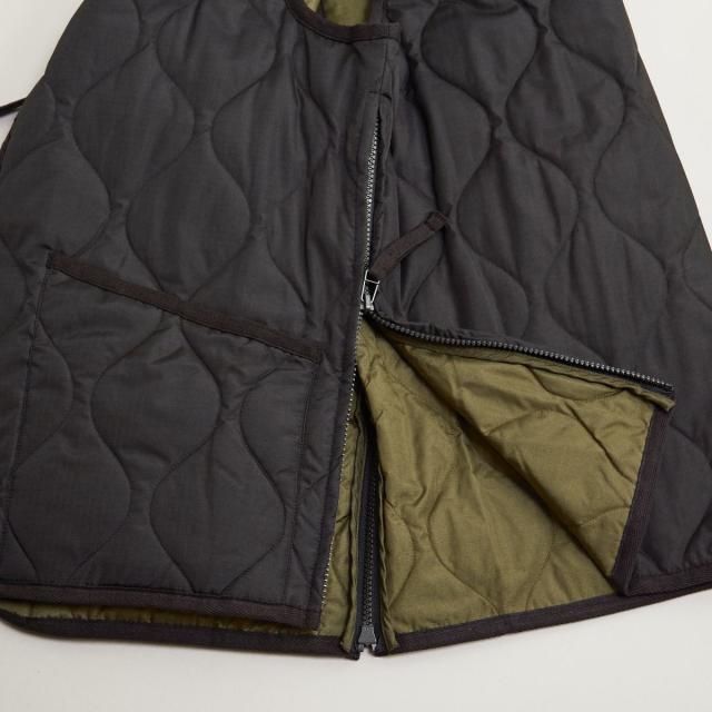 メンズメルローズ（MEN’S MELROSE）/【TAION/タイオン】ミリタリー Vネックジップ ダウンベスト_6
