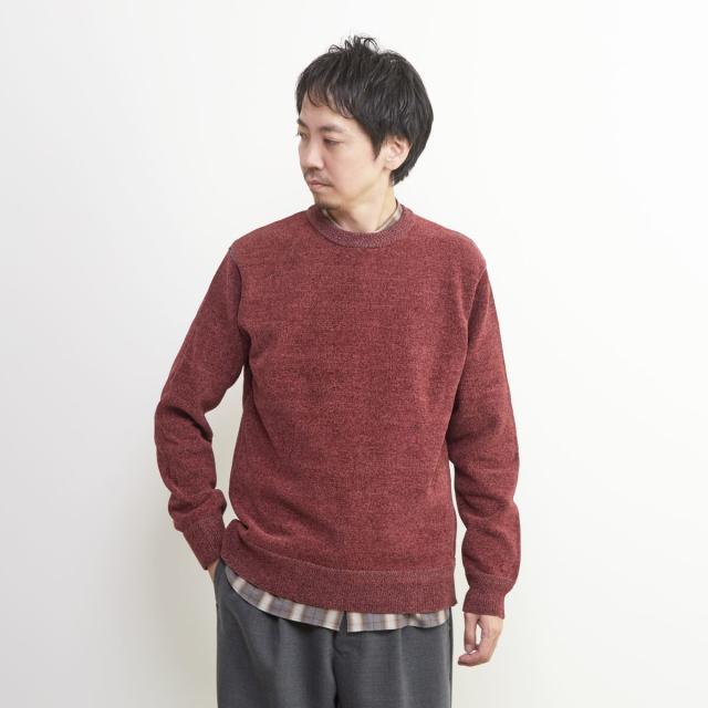 メンズメルローズ（MEN’S MELROSE）/ライトモールクルーネックニット
