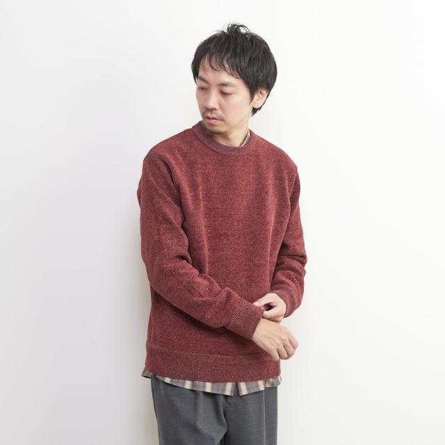 メンズメルローズ（MEN’S MELROSE）/ライトモールクルーネックニット