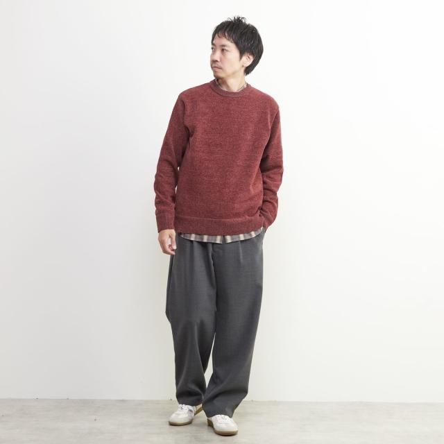 メンズメルローズ（MEN’S MELROSE）/ライトモールクルーネックニット