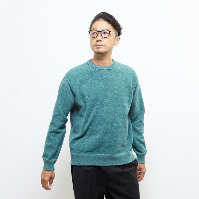 メンズメルローズ（MEN’S MELROSE）/ライトモールクルーネックニット