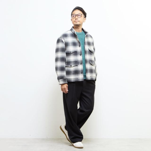 メンズメルローズ（MEN’S MELROSE）/ライトモールクルーネックニット