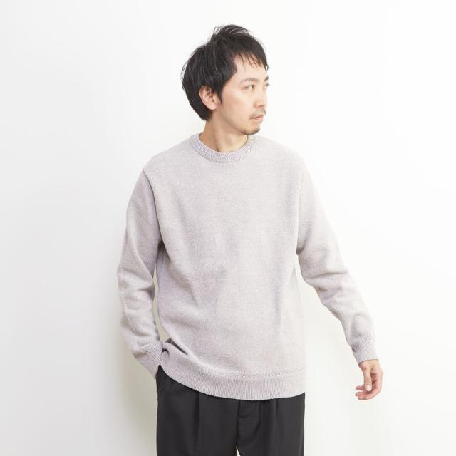 メンズメルローズ（MEN’S MELROSE）/ライトモールクルーネックニット