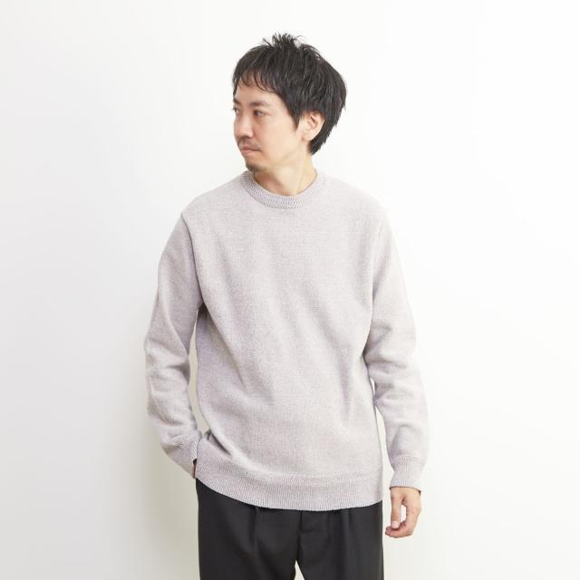 メンズメルローズ（MEN’S MELROSE）/ライトモールクルーネックニット