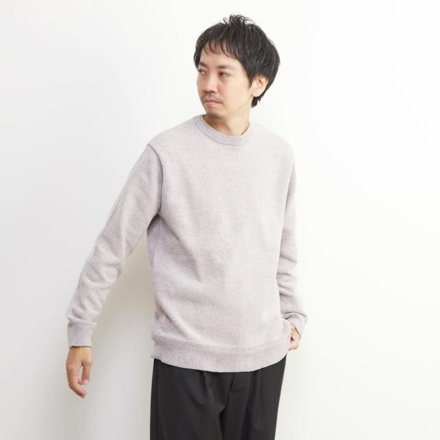 メンズメルローズ（MEN’S MELROSE）/ライトモールクルーネックニット