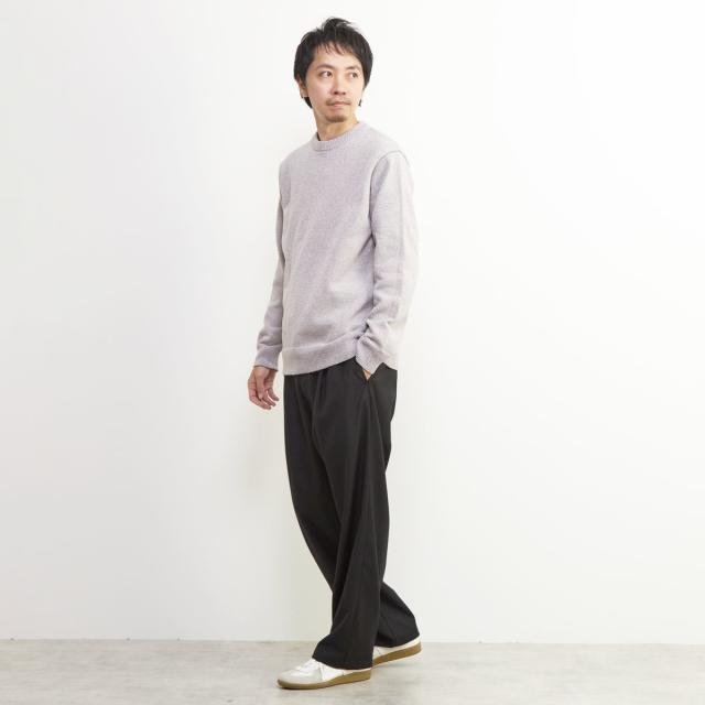 メンズメルローズ（MEN’S MELROSE）/ライトモールクルーネックニット