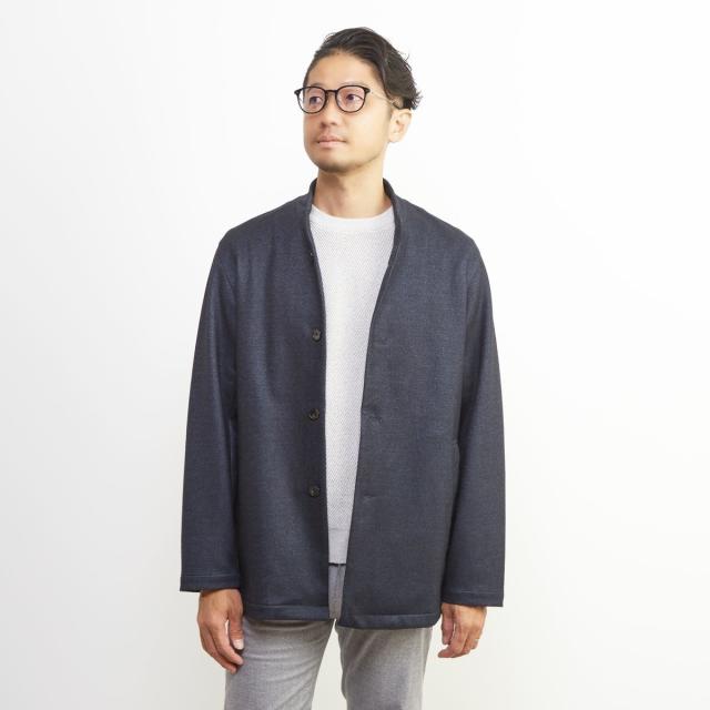 メンズメルローズ（MEN'S MELROSE）/ダウンファブリックスタンドカラー