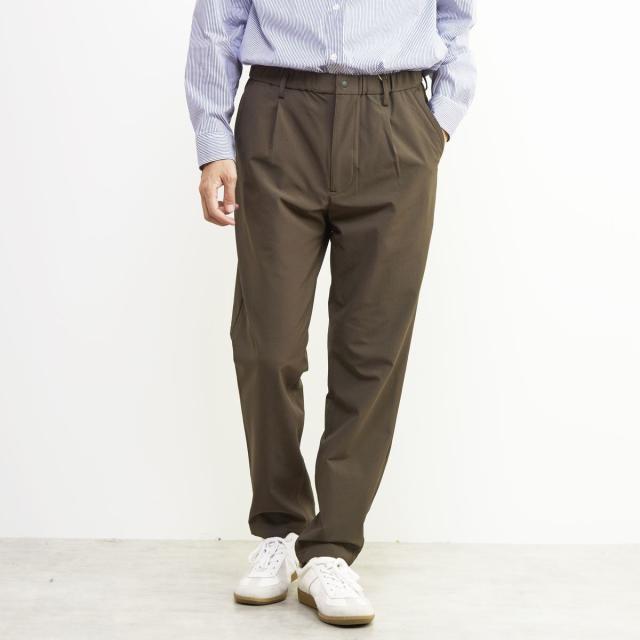 メンズメルローズ（MEN’S MELROSE）/ストームフリースワンプリーツイージーパンツ | ストレッチ/撥水/透湿/防シワ/ウォッシャブル