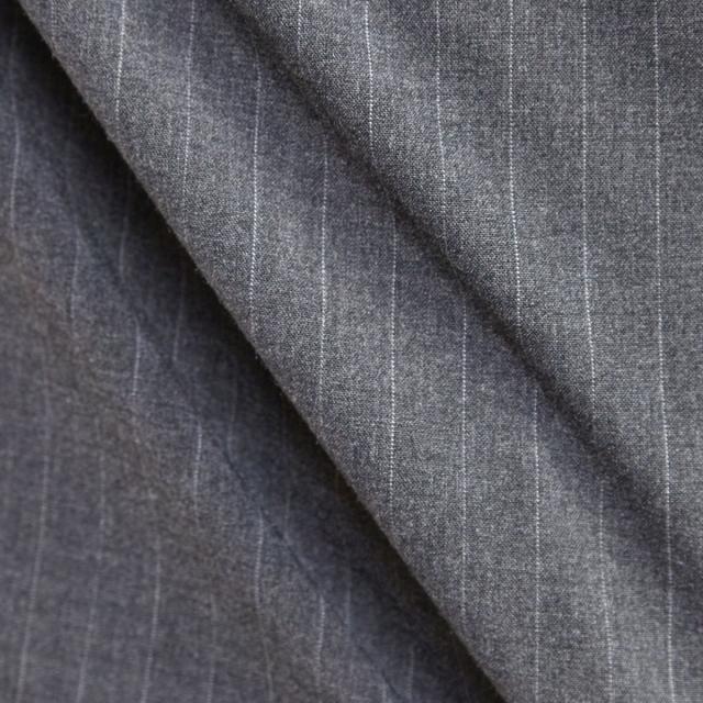 メンズメルローズ（MEN’S MELROSE）/ウーリーピンストライプバンドカラーシャツ_11