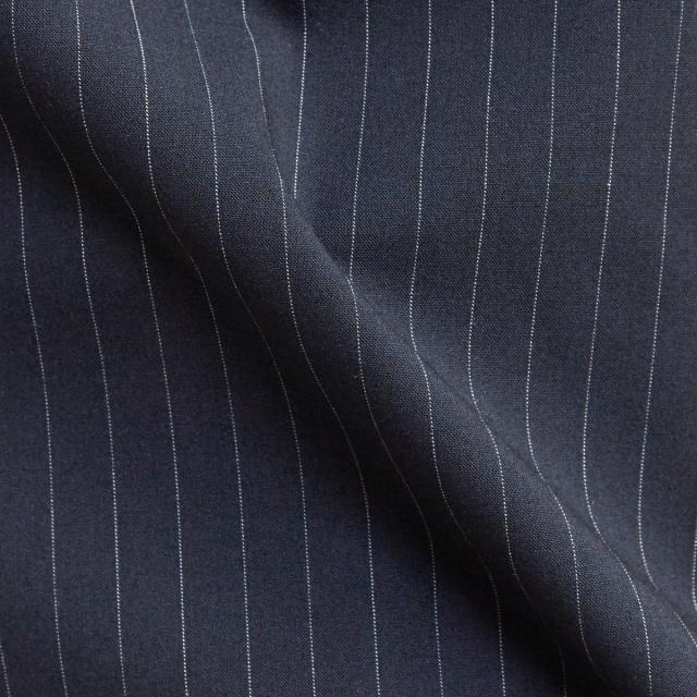 メンズメルローズ（MEN’S MELROSE）/ウーリーピンストライプバンドカラーシャツ_18