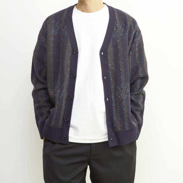 メンズメルローズ（MEN’S MELROSE）/【MASTER FRAME/マスターフレーム】レトロJQD カーディガン