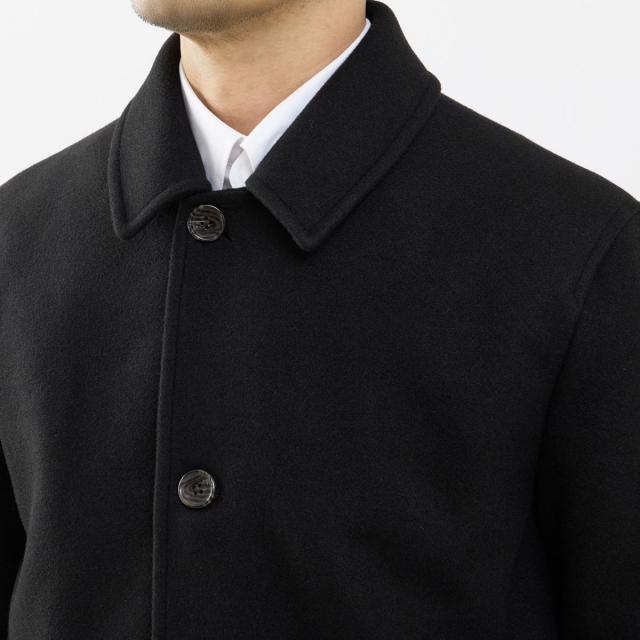 メンズメルローズ（MEN’S MELROSE）/《WEB限定》テックメルトンバルカラーショートコート