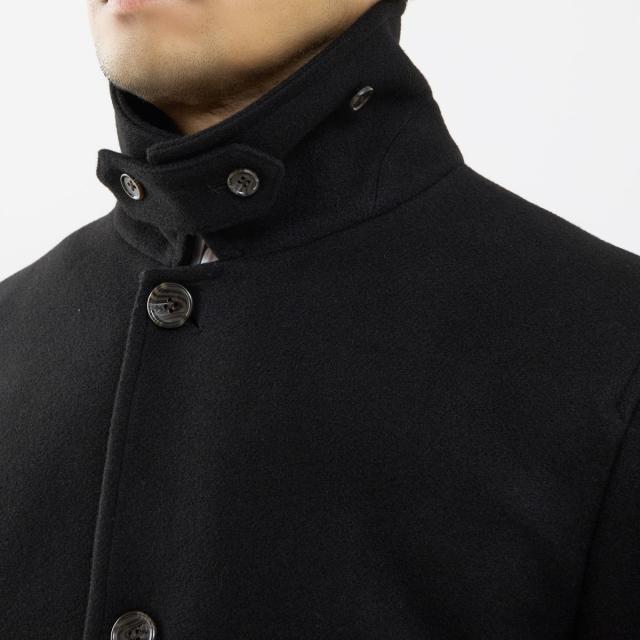 メンズメルローズ（MEN’S MELROSE）/《WEB限定》テックメルトンバルカラーショートコート