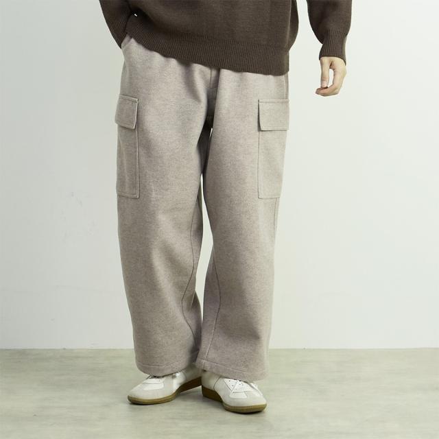 【NEW】メンズメルローズ（MEN’S MELROSE）/【MASTERFRAME/マスターフレーム】ジャージメルトンイージーカーゴパンツ