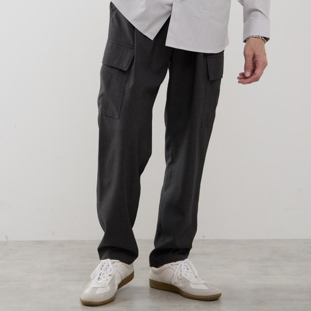 メンズメルローズ（MEN’S MELROSE）/シュリンクトラベストカーゴパンツ