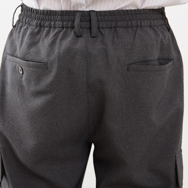メンズメルローズ（MEN’S MELROSE）/シュリンクトラベストカーゴパンツ_9